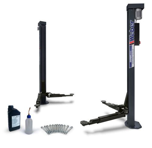 2 Säulen "Spindel" Hebebühne Weber Expert Serie C-2.30 inkl. Anker, Spindelöl und Öler