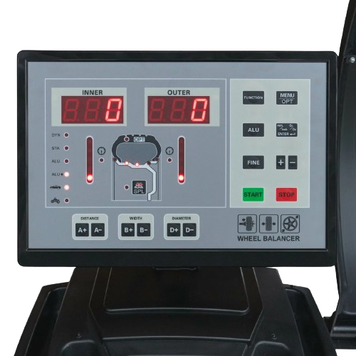 PKW Reifenmontiermaschine 1228 Monster und Radwuchtmaschine Präzision-XL 3D