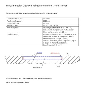 2 Säulen Hebebühne Weber Expert Serie SJC-10XL - 3.8M