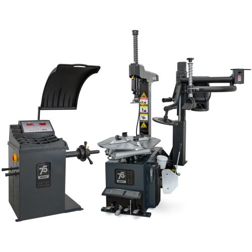PKW Reifenmontiermaschine Weber STM-75 und Radwuchtmaschine STW-75 inkl. Hilfsmontagearm rechts