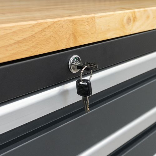 Professionelles Werkstatt Schranksystem Serie 610 16-teilig grau