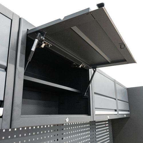 Professionelles Werkstatt Schranksystem Serie 610 16-teilig grau