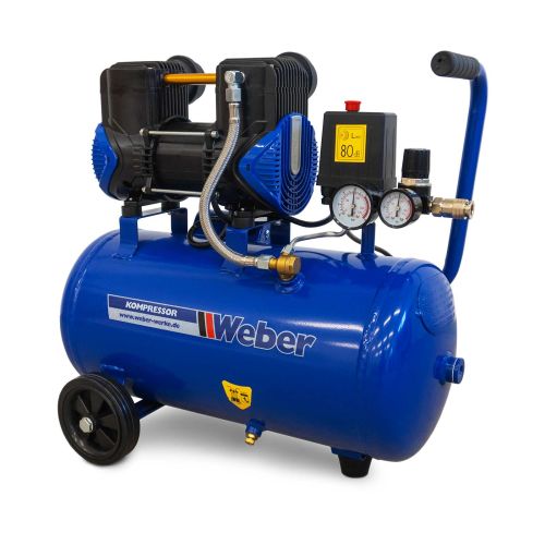 Flüster Kompressor 230 V / 8 bar / 24 l Tank