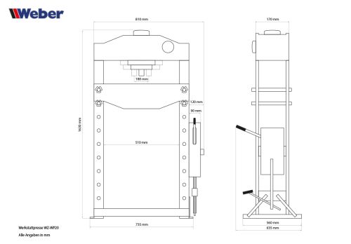 Werkstattpresse WZ-WP20