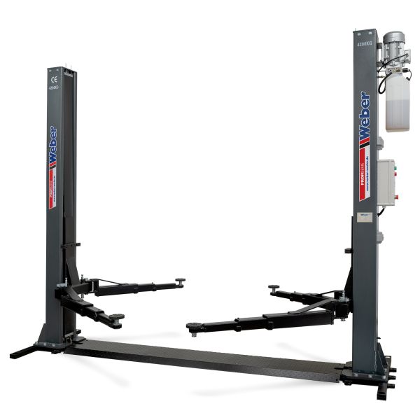 2 Säulen Hebebühne Weber Profi Serie 4.2G mit Grundrahmen