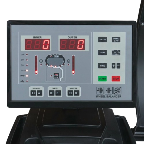 PKW Reifenmontiermaschine 1228 Monster und Radwuchtmaschine Präzision-XL 3D