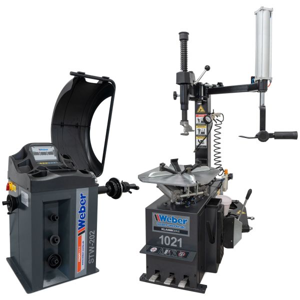 PKW Reifenmontiermaschine 1021 und Radwuchtmaschine STW-202 inkl. Hilfsmontagearm Rechts PKW Reifenmontiermaschine 1021 und Radwuchtmaschine STW-202 inkl. Hilfsmontagearm Rechts
