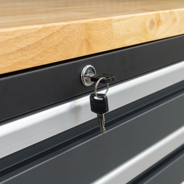 Professionelles Werkstatt Schranksystem Serie 610 16-teilig grau Professionelles Werkstatt Schranksystem Serie 610 16-teilig grau
