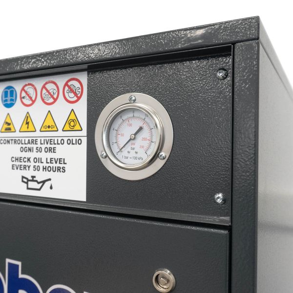 Schallgedämpfter Werkstattkompressor 400 V / 10 bar / 500 l Tank