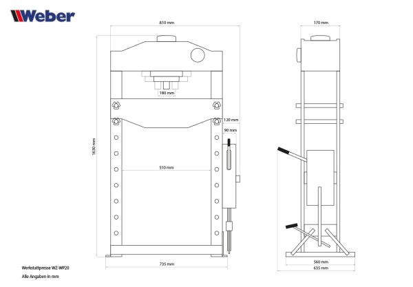 Werkstattpresse WZ-WP20
