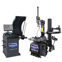 PKW Reifenmontiermaschine 1228 Monster und Radwuchtmaschine Präzision-XL 3D