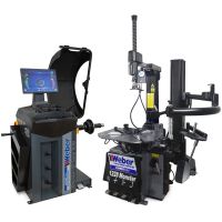 PKW Reifenmontiermaschine 1228 Monster HP und Radwuchtmaschine Präzision-3D Sonar III Air